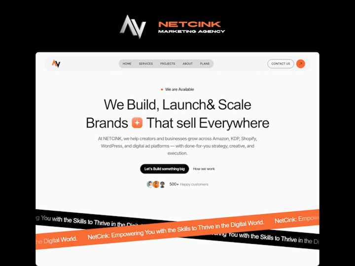 Cover image for Netcink Marketing Agency: A Redesign for 2025