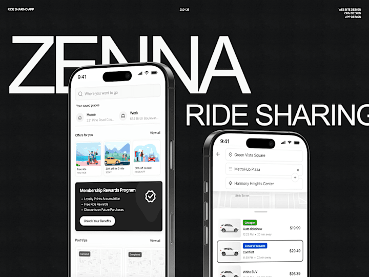 Cover image for Zenna - Ride-sharing experience