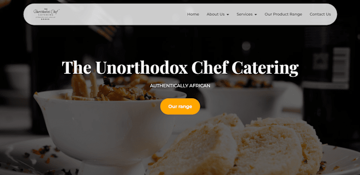 Cover image for The Unorthodox Chef Catering Website