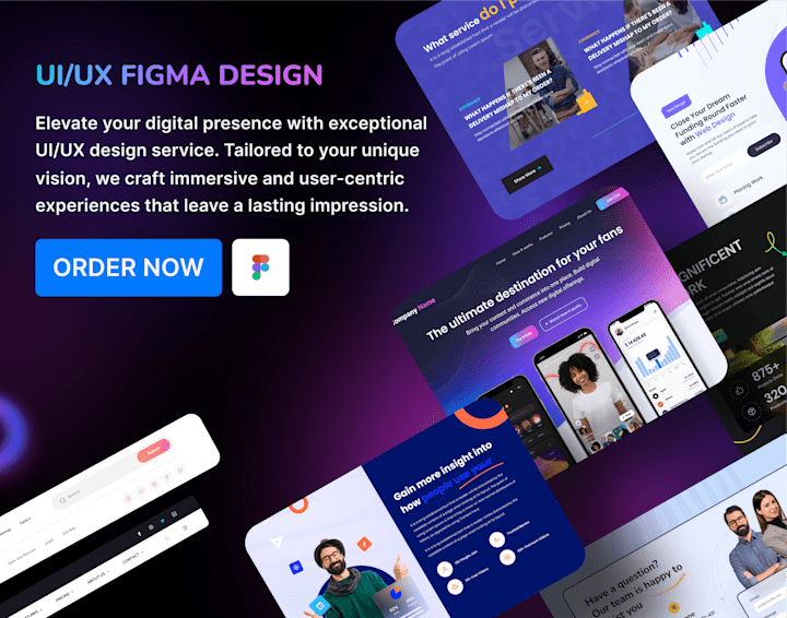 Cover image for UI/UX Figma Design for Web and App