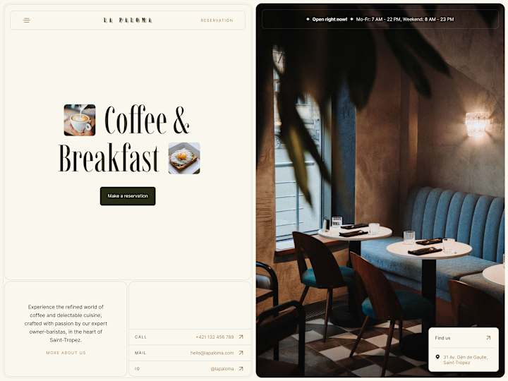 Cover image for Framer Template – La Paloma