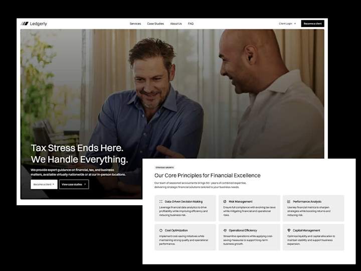 Cover image for Website Design and Development for Ledgerly