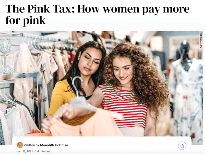 Cover image for The Pink Tax: How Women Pay More for Pink | Bankrate