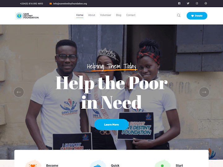 Cover image for Save Destiny Foundation