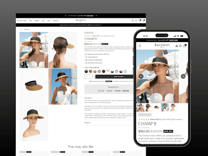 Cover image for Eric Javits Product Page Redesign