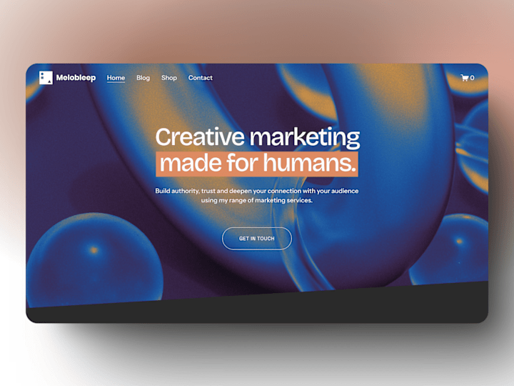 Cover image for Melobleep | Brand Website in Squarespace