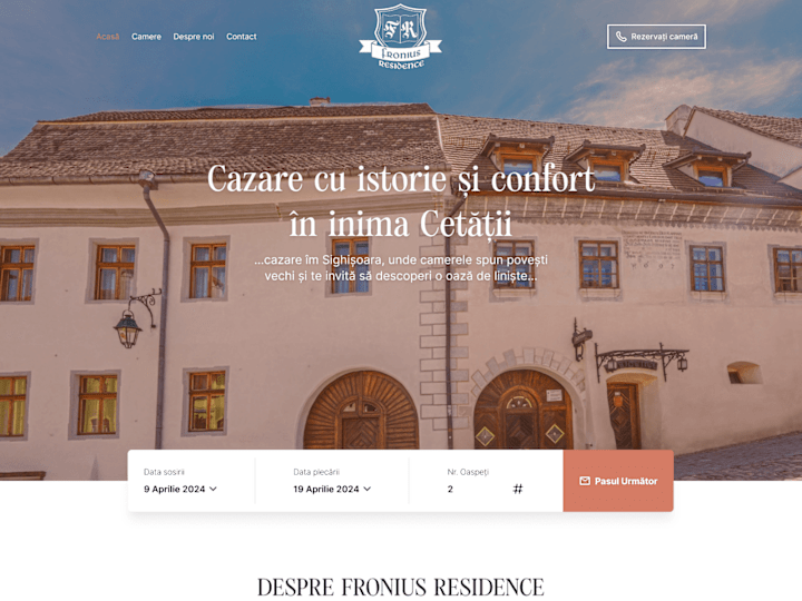 Cover image for Fronius Residence - Business website Design and Development