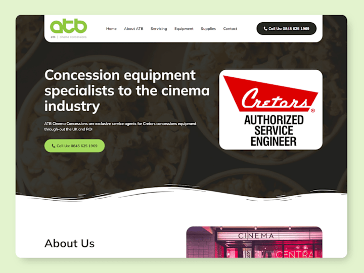 Cover image for Design and Development of ATB Cinema Concessions Website