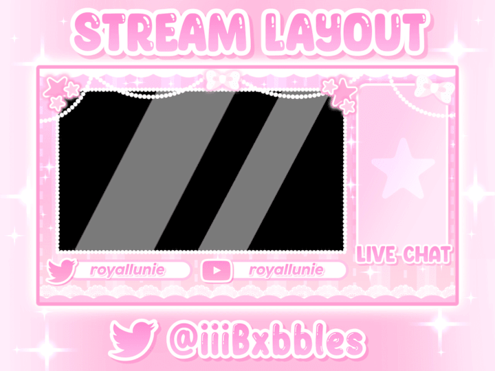 Cover image for 🌸 Cute Pink Stream Layout 💕