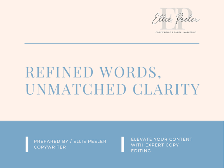 Cover image for Elevate Your Words: Expert Copy Editing for Impactful Messaging