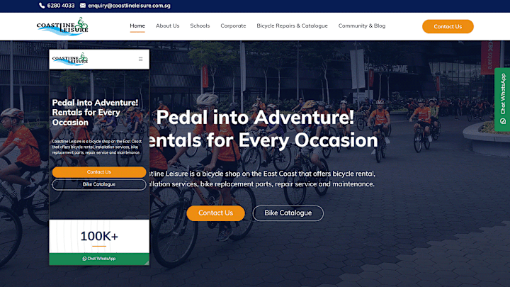 Cover image for East Coast Park Bicycle Rental Shop | Coastline Leisure