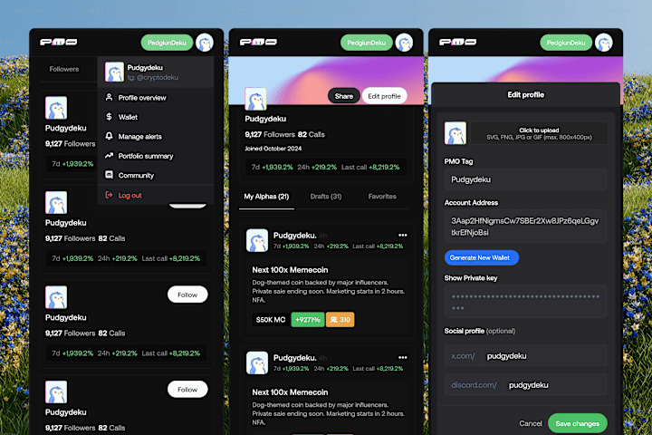 Cover image for PMO - Alpha Sharing Platform