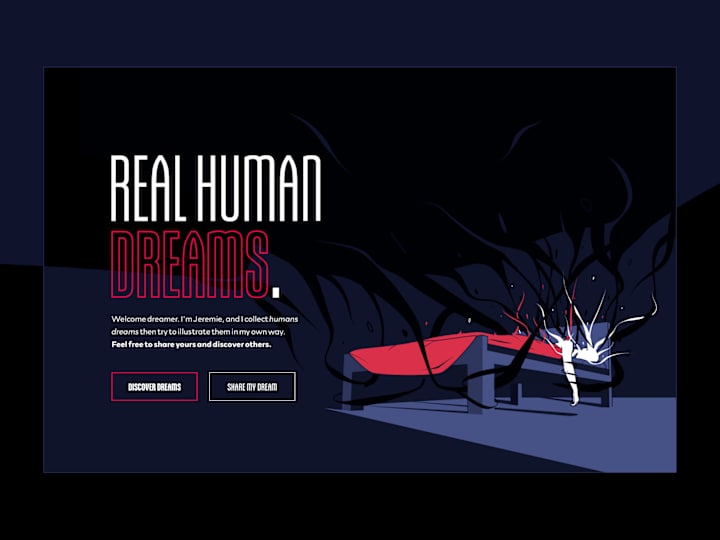 Cover image for REAL HUMAN DREAMS - Landing Page