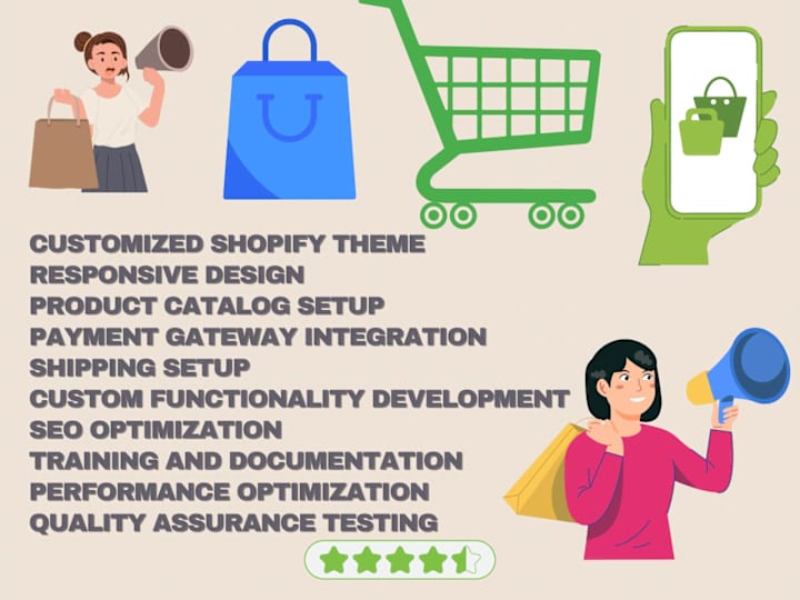 Cover image for Your Shopify Store Development, Dropshipping, Store Design,