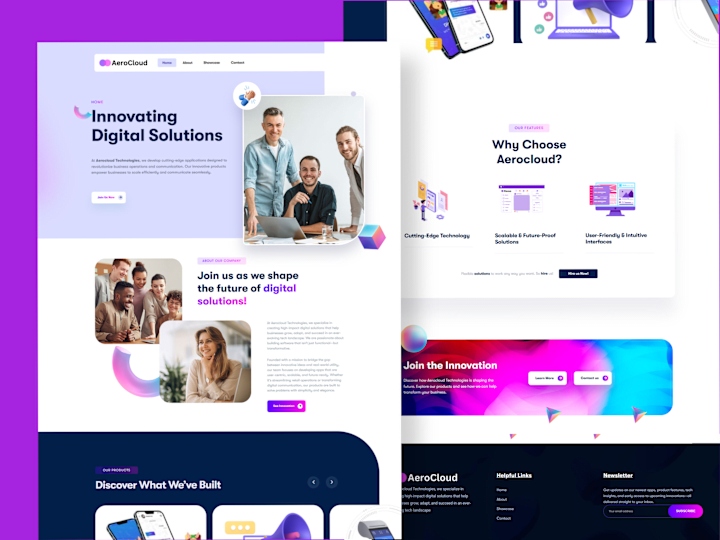 Cover image for AeroCloud Marketig Website Design