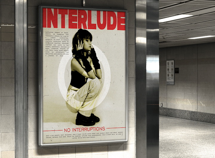 Cover image for INTERLUDE (Poster Design) on Behance