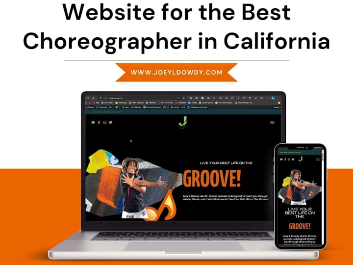 Cover image for A Website for the best choreographer in California, JOEY L DOWDY