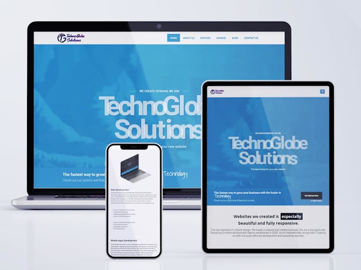 Cover image for Website Design & Development USA | India - TechnoGlobe.in