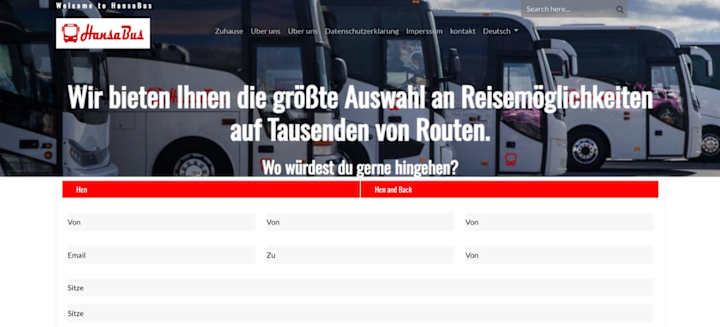 Cover image for Bus Rental Site in Germany