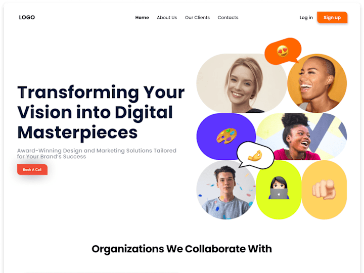 Cover image for Agency Home Page UI