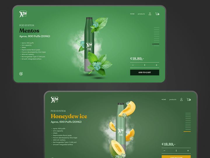 Cover image for Extra vape (UI/UX)