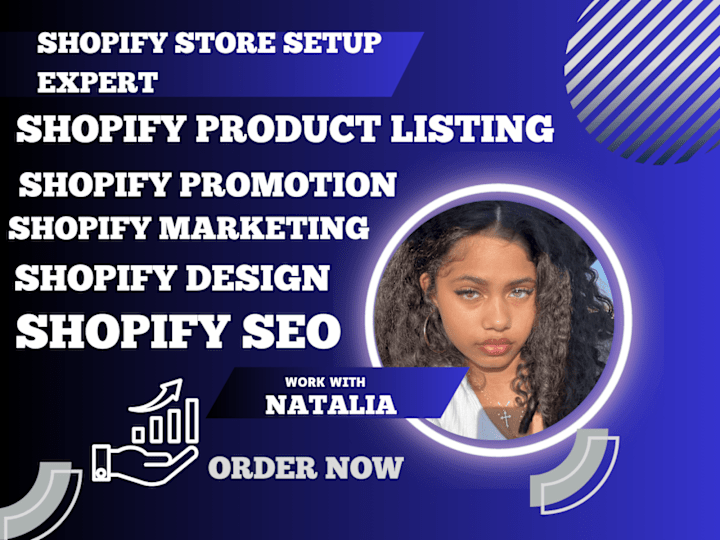 Cover image for I will create shopify dropshipping store build ecommerce website