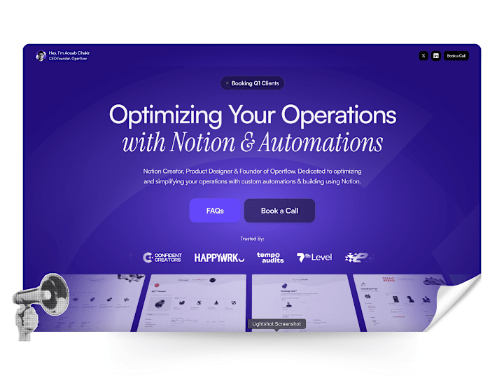 Cover image for Framer Webpage Design: Operflow