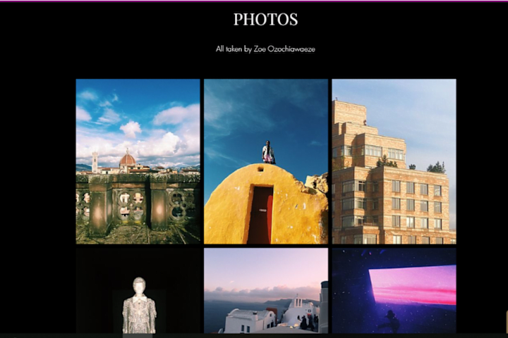 Cover image for Zoe Says - Photography