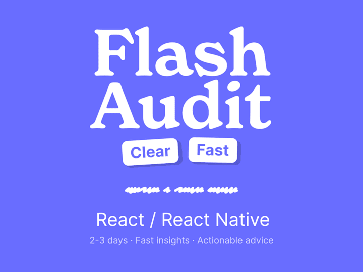Cover image for Flash tech audit | Quick code & UX insights