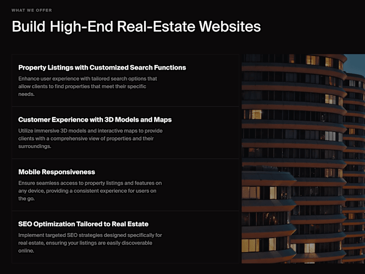 Cover image for Build High-End and Luxurious Real Estate Websites