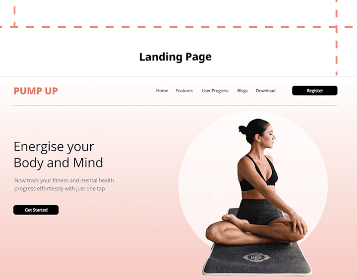 Cover image for Website Design - Pump Up App on Behance