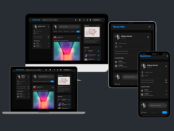 Cover image for ReachMe: Social Media Platform with ChatGPT Integration