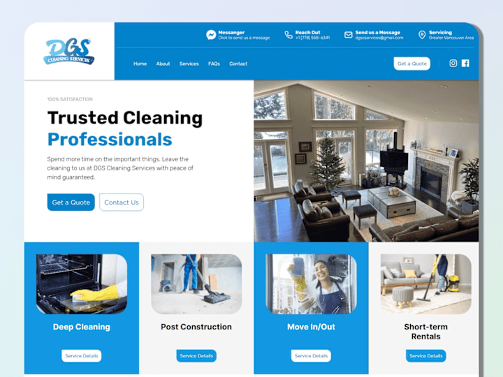 Cover image for DGS Cleaning | Design & Development 