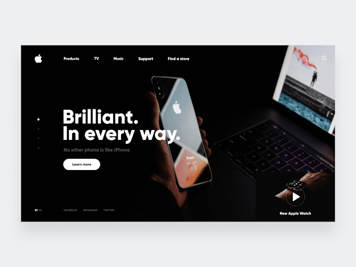 Cover image for Apple Store 🖥- ReDesign Website Concept