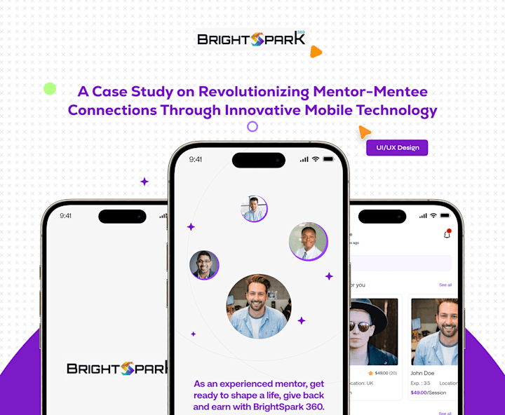 Cover image for BRIGHTSPARK 360 - Mentoring Mobile UX Case Study :: Behance