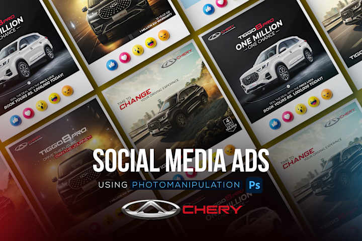 Cover image for Chery Social Media Ads | Using Photomanipulation