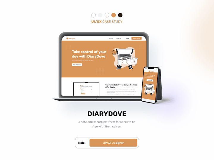 Cover image for DiaryDove Web Application (UI/UX) :: Behance