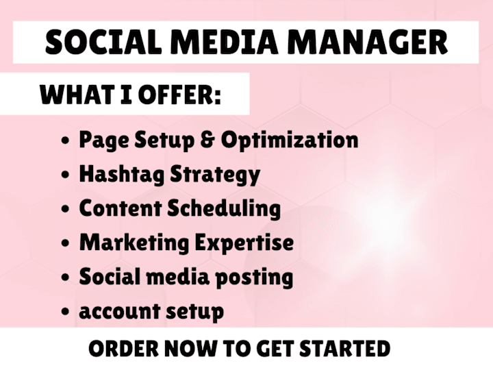 Cover image for I will be your social media manager  digital marketing expert