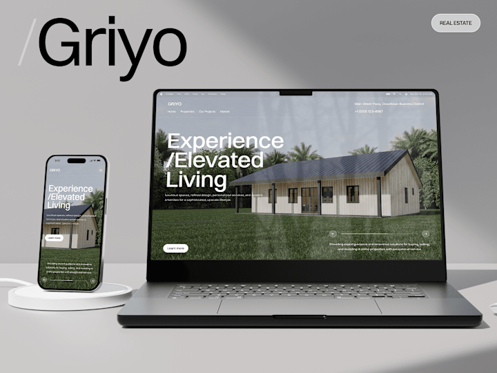 Cover image for Griyo - Responsive Website and UI/UX Design