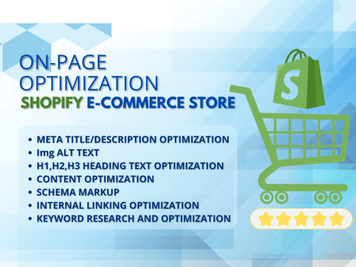 Cover image for You will get Optimization for your Shopify E-commerce store