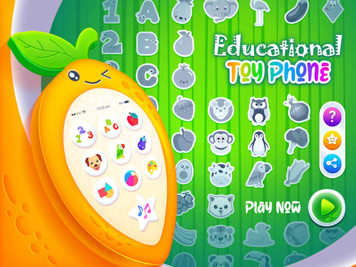 Cover image for Educational Toy Phone - Game UI/UX Design