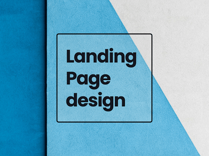 Cover image for A unique and engaging landing page design & development