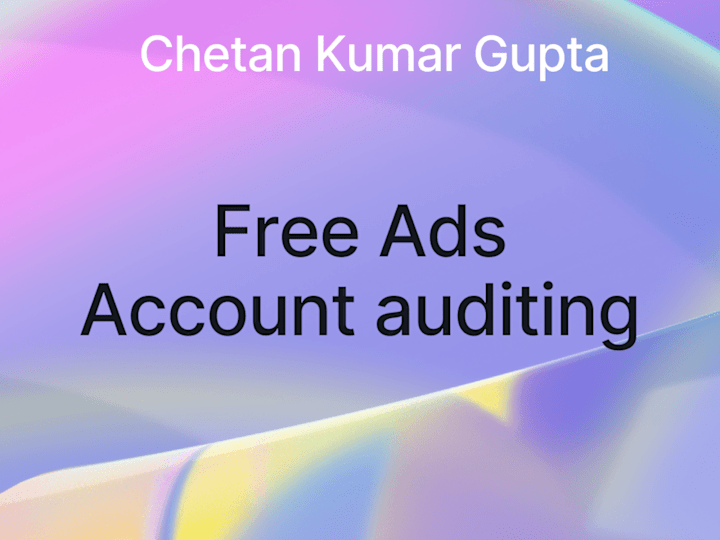 Cover image for Free Account aduiting and consultation 