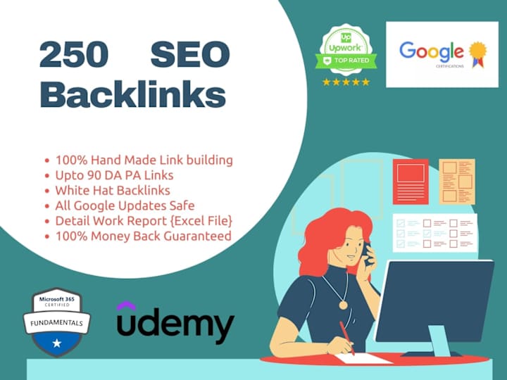 Cover image for I will Create 250 SEO Backlinks on High Authority Websites