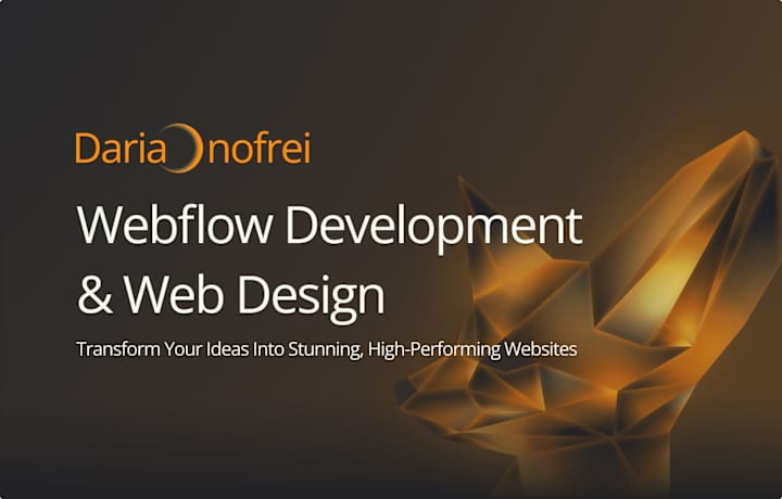 Cover image for Web Desing + Webflow Development