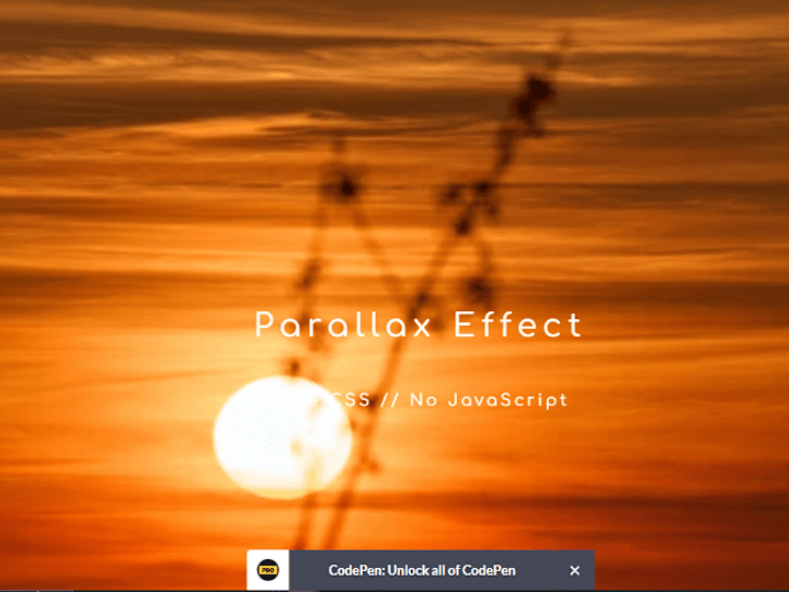 Cover image for CSS Parallax Scrolling No Js