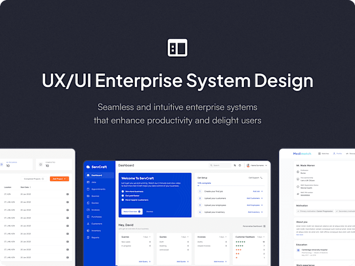 Cover image for UX/UI Enterprise System Design