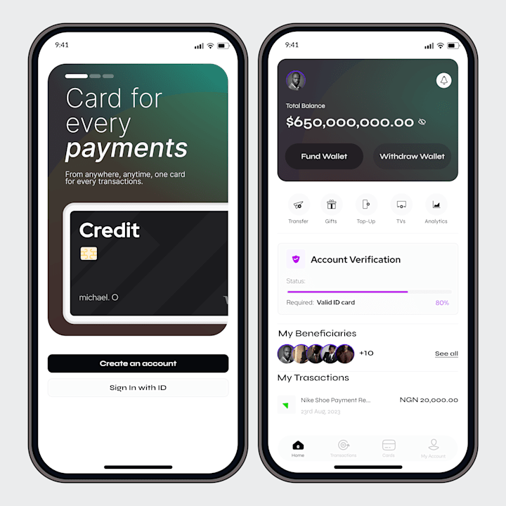 Cover image for Payment/Fintech App UI Design