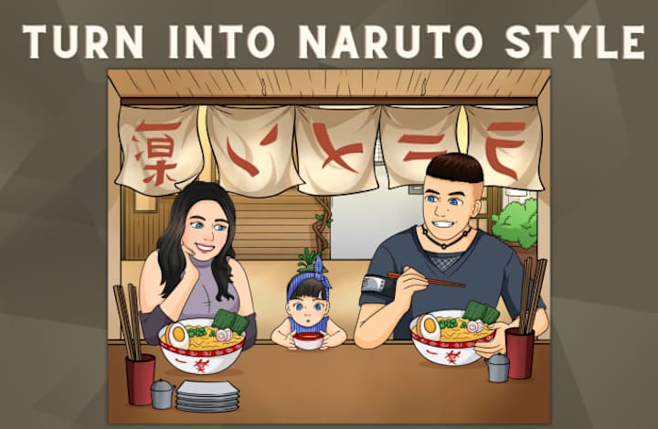 Cover image for I will do ninja style for you in 5 hours with free background