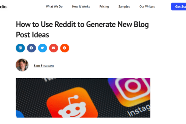 Cover image for Content marketing for WritingStudio
